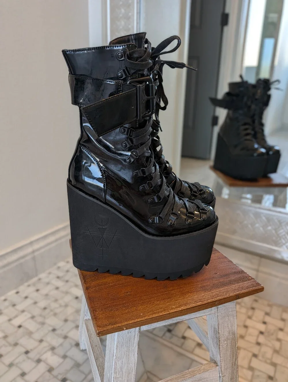 Widow By Dollskill Women's 7 Sacred Traitor Platform Boots